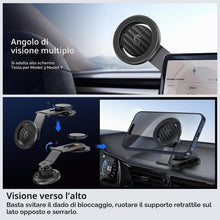 Carica l'immagine nel visualizzatore di Gallery, SYNCWIRE MagSafe - Supporto magnetico da auto per cruscotto universale, schermo Tesla, braccio pieghevole in lega di all