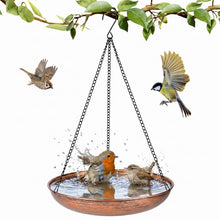 Carica l'immagine nel visualizzatore di Gallery, Abbeveratoio per Uccelli Esterno Appendere,Mangiatoia per Uccelli Selvatici da Esterno,Metallo,per Esterni,Giardino, Pat
