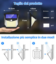 Carica l'immagine nel visualizzatore di Gallery, Luci LED Esterno Giardino Solare - 248 LED Luce Esterno Pannello Solari