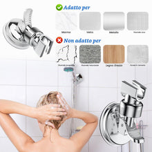 Carica l'immagine nel visualizzatore di Gallery, Supporto per Soffione Doccia a Ventosa, Supporto per Doccia Rimovibile Girevole a 360°