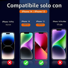 Carica l'immagine nel visualizzatore di Gallery, Ferilinso [6-in-1] Pellicola Vetro Temperato per iPhone 14 &amp; iPhone 13 Accessori 3 Pezzi Protezione Fotocamera 6,1 polli