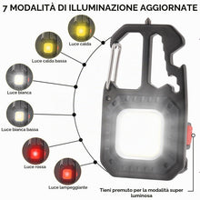 Carica l'immagine nel visualizzatore di Gallery, ZWOOS 2 pz Mini Torcia a LED Lampada da Lavoro Portatile 800 Lumen, 7 Modalità, Ricaricabile e Impermeabile Illuminazion