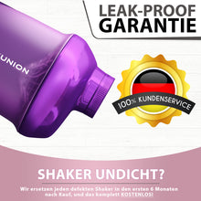 Carica l'immagine nel visualizzatore di Gallery, AMITYUNION Protein Shaker Purple White Deluxe 400 ml - Shaker proteico