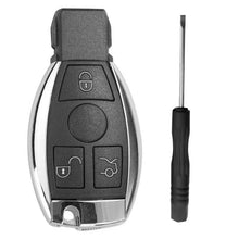 Carica l'immagine nel visualizzatore di Gallery, Per Mercedes Benz 3 pulsanti 2 batterie Portapila Chiave a Guscio auto