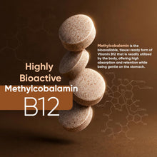 Carica l'immagine nel visualizzatore di Gallery, Vitamina B12 Metilcobalamina 1000mcg, 450 Micro Compresse da 6mm, 14+ Mesi