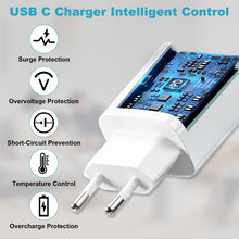 Carica l'immagine nel visualizzatore di Gallery, Caricatore Phone con Cavo Lightning 3M, 20W Caricatore USB C per iphone 14/14 Plus/14 Pro/14 Pro Max/13/12/11/SE/X/8/iPa