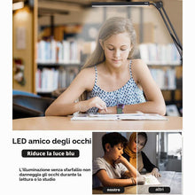 Carica l'immagine nel visualizzatore di Gallery, Lampada LED da Scrivania con Clip - Cura degli Occhi 3 Modalità di Luce x 10 Livelli di Luminosità lampada da tavolo - N