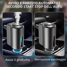 Carica l'immagine nel visualizzatore di Gallery, Deodorante per auto, 3 modalità, per auto, diffusore di aromi per auto, a ultrasuoni, automatico (nero)