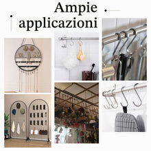 Carica l'immagine nel visualizzatore di Gallery, PH PandaHall 100pz Mini Ganci a S in Acciaio Inox Ganci a Forma di S Piccoli, 27mm Gancio Palline Natale Connettori in M