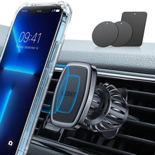Carica l'immagine nel visualizzatore di Gallery, LISEN Porta Cellulare Auto Magnetico, 6 Calamita Supporto Magnetico Cellulare Auto, 3 Piastre Metalliche Portacellulare,