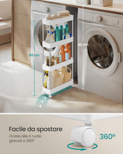 Carica l'immagine nel visualizzatore di Gallery, SONGMICS Carrello Portaoggetti a 4 Livelli, con Ruote