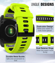 Carica l'immagine nel visualizzatore di Gallery, MoKo Cinturino Silicone QuickFit 22mm compatibile con Garmin
