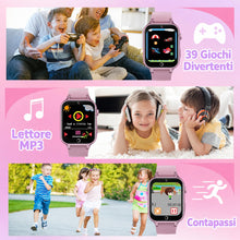 Carica l'immagine nel visualizzatore di Gallery, Smartwatch Bambini 13 Sveglie con 39 Giochi e Fotocamera