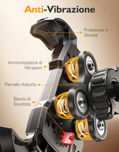 Carica l'immagine nel visualizzatore di Gallery, Porta Cellulare Moto, Dumper Antivibrazioni &amp; 1S Blocco