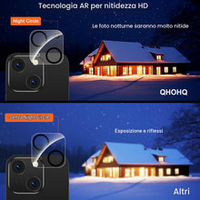 Carica l'immagine nel visualizzatore di Gallery, QHOHQ 3 Pezzi Vetro Temperato per iPhone 15 [6,1 Pollici] e 3 Pezzi Pellicola Fotocamera, Pellicola Prottetiva Anti Graf
