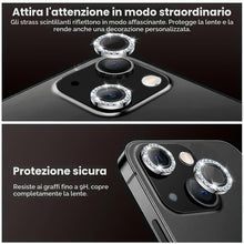 Carica l'immagine nel visualizzatore di Gallery, Pellicola Fotocamera per iPhone 13/13 mini,Posteriore Obiettivo Protezione Vetro Temperato,HD Trasparente Lente Schermo,