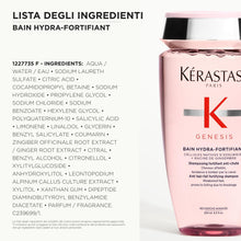 Carica l'immagine nel visualizzatore di Gallery, Kérastase, Genesis, Shampoo Professionale Fortificante per Capelli Indeboliti, Capelli Sani e Forti, Con Cellule Native 