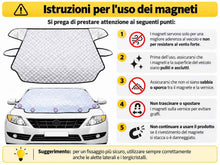 Carica l'immagine nel visualizzatore di Gallery, Parabrezza da gelo, 153 x 125 cm, copertura per parabrezza auto, neve, ghiaccio, neve, sole, UV, polvere, acqua, protezi