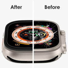 Carica l'immagine nel visualizzatore di Gallery, Proteggi Schermo per Apple Watch Ultra da 49mm, Cornice in Lega di Titanio Con Vetro Temperato 9h, Pellicola Protettiva 