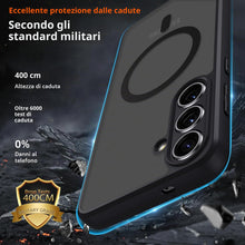 Carica l'immagine nel visualizzatore di Gallery, Magnetica Cover per Samsung Galaxy S25 FE Custodia Compatibile con MagSafe con 2 Vetro Temperato,Traslucida Opaca Protez