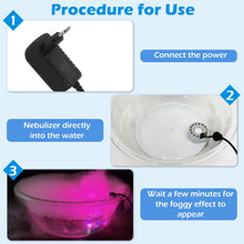 Carica l'immagine nel visualizzatore di Gallery, MXTIMWAN Nebulizzatore ad Ultrasuoni con 12 LED Luci Colorate, Mini Macchina del Fumo Fogger, Umidificatore d'Aria - Per