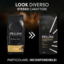 Carica l'immagine nel visualizzatore di Gallery, Pellini N.3 Gran Aroma Caffè in Grani 1kg, 100% Arabica