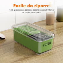 Carica l'immagine nel visualizzatore di Gallery, Ibergrif M524-7 Taglia Verdure, Mandolina 7 in 1 Multifunzione