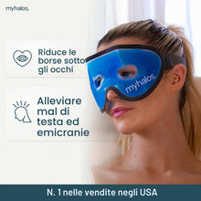 Carica l'immagine nel visualizzatore di Gallery, Maschera Occhi Gel Freddo Riutilizzabile – per Termoterapia a Caldo e a Freddo - Ghiaccio Viso per Occhi Gonfi, Stanchi,