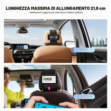 Carica l'immagine nel visualizzatore di Gallery, Hikig Supporto per poggiatesta auto – Supporto per telefono per poggiatesta auto, adatto a tutti i telefoni cellulari e 