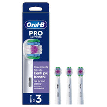 Carica l'immagine nel visualizzatore di Gallery, Oral-B Testine di Ricambio 3D White, Bianche, 3 Ricambi
