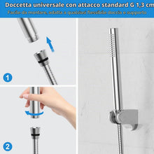 Carica l'immagine nel visualizzatore di Gallery, Manopola Doccia Risparmio Idrico Acefy Soffione Doccia Alta Pressione in Ottone Cromata,Doccino per Doccia Anticalcare, 
