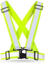 Carica l'immagine nel visualizzatore di Gallery, AVANA Gilet catarifrangente Gilet di sicurezza riflettente Regolabile Giubbotto leggero Alta visibilità Jogging Ciclismo