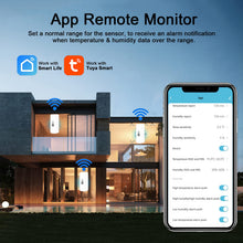 Carica l'immagine nel visualizzatore di Gallery, Termometro igrometro WiFi Intelligente, sensore di Temperatura e umidità Bluetooth per Interni ed Esterni, Alexa/Google 