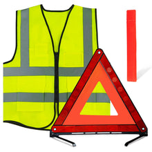 Carica l'immagine nel visualizzatore di Gallery, Triangolo Auto Omologato Kit, 2in1 Kit Auto Emergenza