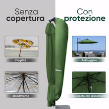 Carica l'immagine nel visualizzatore di Gallery, Sekey Custodia per Ombrello a Lampione/Ombrello, Copertura Protettiva | 265×48/70 cm – Poliestere 100% Impermeabile, Res