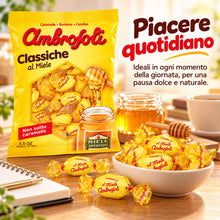 Carica l'immagine nel visualizzatore di Gallery, Ambrosoli Caramelle Classiche al Miele 135 g con 23% di Miele