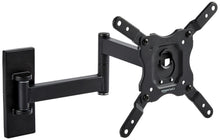 Carica l'immagine nel visualizzatore di Gallery, Amazon Basics, Supporto da Parete per TV Orientabile, Staffa Girevole e Inclinabile per TV o Monitor Piatti e Curvi da 1
