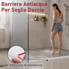 Carica l'immagine nel visualizzatore di Gallery, alophoty Barriera Doccia Ferma Acqua Silicone, 100 cm, Bianco