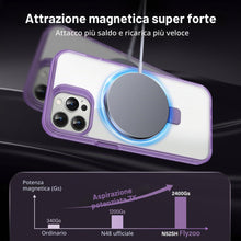 Carica l'immagine nel visualizzatore di Gallery, Cover Magnetica per iPhone 14 Pro Max con Supporto Stand ad Anello, [Protezione Antilngiallimento &amp; Antiurto] Custodia T