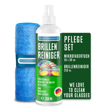 Carica l'immagine nel visualizzatore di Gallery, Blum Manufaktur - Detergente spray per occhiali da 250 ml, con panno in microfibra 30 x 30 cm, spray di alta qualità, Ma