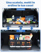 Carica l'immagine nel visualizzatore di Gallery, oasser Organizer per Bagagliaio Auto Waterproof 55L 600D Tessuto Oxford Organizer per Bbaule Pieghevole Multiscomparto A