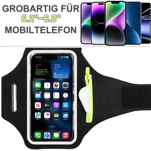 Carica l'immagine nel visualizzatore di Gallery, Bracciale Sportivo con Tasca per Auricolari, PortaCellulare per iPhone 15 Pro Max/14/13/12/11, Galaxy S24 Ultra/S23/S22,