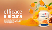 Carica l'immagine nel visualizzatore di Gallery, LongLife® Curcuma Forte | Titolata al 95% in curcuminoidi e oli essenziali | Con Ar-turmerone | Formula brevettata 7 vol