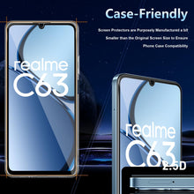 Carica l'immagine nel visualizzatore di Gallery, Datree 2 Pezzi per Realme C63/Realme C61 /Realme Note 60 Pellicola Vetro Temperato, 9H Protezione Anti Graffio Amichevol