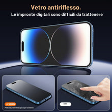 Carica l'immagine nel visualizzatore di Gallery, 2 Pezzi per iPhone 14 Pro Opaca Vetro Temperato Pellicola