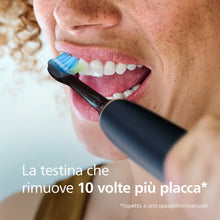 Carica l'immagine nel visualizzatore di Gallery, PHILIPS Sonicare C3 Premium Plaque Defence, testine di ricambio originali, nero, confezione da 2, HX9042/88, Nuovo, 2 Te