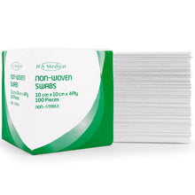 Carica l'immagine nel visualizzatore di Gallery, JFA Medical - Tamponi di garza in tessuto non tessuto, 10 x 10 cm, confezione da 100