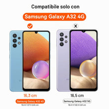 Carica l'immagine nel visualizzatore di Gallery, iVoler Cover per Samsung Galaxy A32 4G, Antiurto Custodia con Paraurti in TPU Morbido e 3 Pezzi Pellicola Vetro Temperat