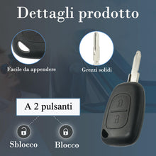 Carica l'immagine nel visualizzatore di Gallery, SUPALAND Guscio Chiave di Ricambio a 2 Tasti Per Telecomando Auto Con Lama Per Renault Kangoo Master Trafic Per Opel Viv