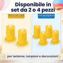 Carica l'immagine nel visualizzatore di Gallery, COM-FOUR® 2X Luce Decorativa a LED per Lanterne di Carta, Sostituzione
